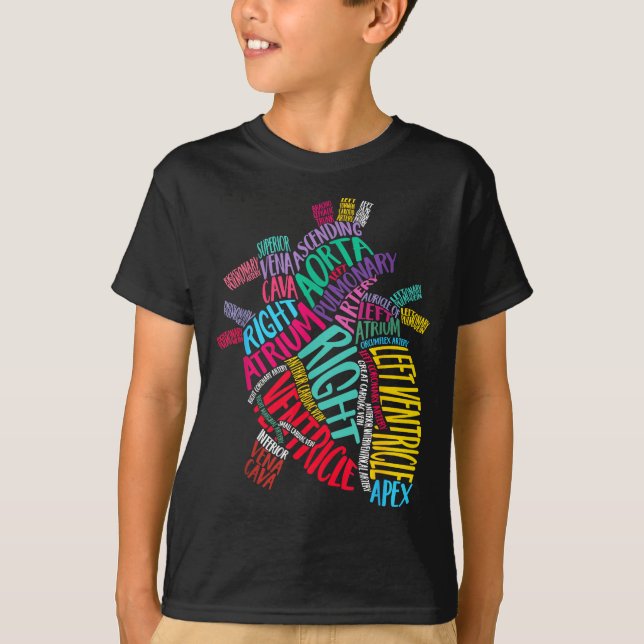 Anatomical Heart Design Cardiac Cardiovascular Icu T-Shirt (Vorderseite)