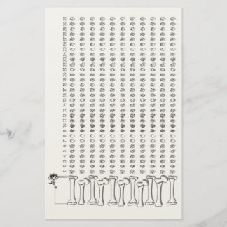 Anatomical Heart Habit Tracker – Gothic Habit Trac Briefpapier