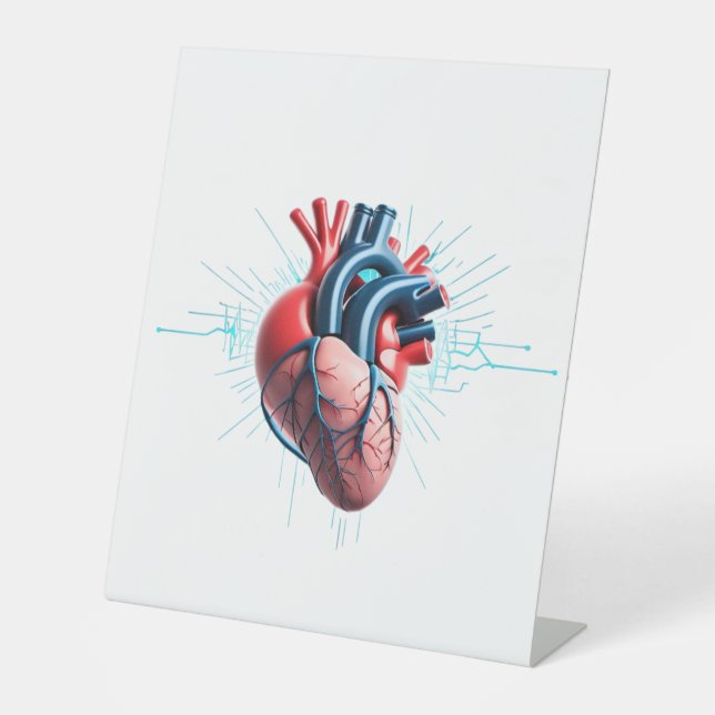 Anatomical Heart - Tafelzeichen Sockelschild (Vorderseite)