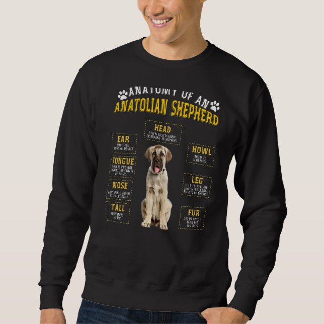 Anatomie Anatolischer Schäferhund für Frauen Sweatshirt (Vorderseite)