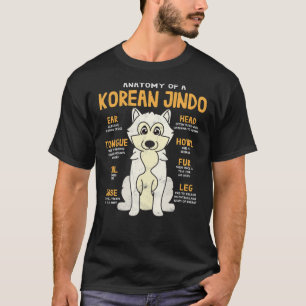 Anatomie de coréen Jindo Dog Classic T-Shirt