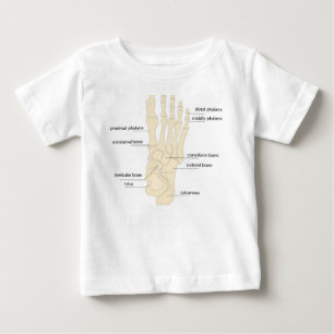 Anatomie der Fußknochen Baby T-shirt