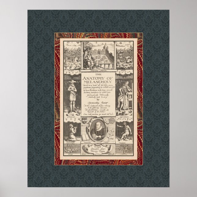 Anatomie der Melancholie Faszinierende Antike Poster (Vorne)