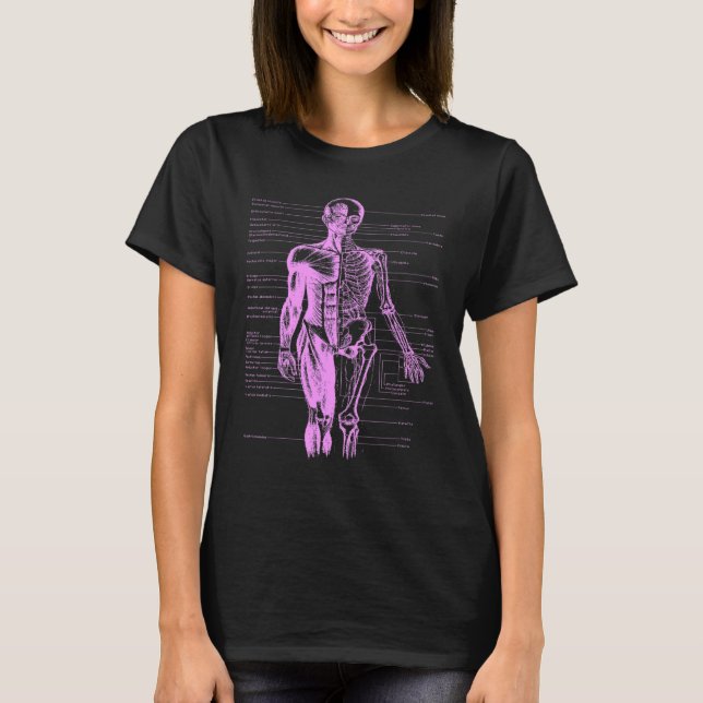 Anatomie der Muskeln des menschlichen Körpers Ärzt T-Shirt (Vorderseite)