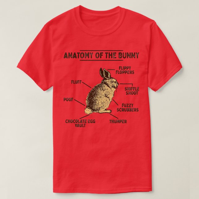 Anatomie der Osterhasen der Sonne T-Shirt (Design vorne)