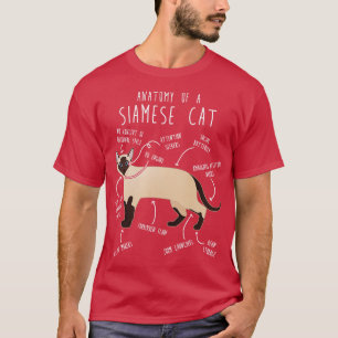 Anatomie der Siamkatze 1 T-Shirt