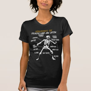 Anatomie des brasilianischen Jiu Jitsu Fighter Ske T-Shirt