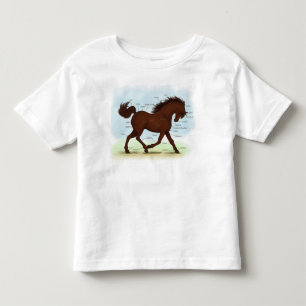 Anatomie des braunen Pferdes Kleinkind T-shirt
