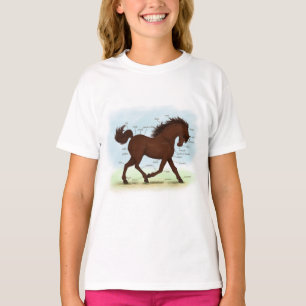 Anatomie des braunen Pferdes T-Shirt
