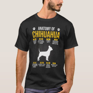 Anatomie des Chihuahua-Hundes Lover T-Shirt