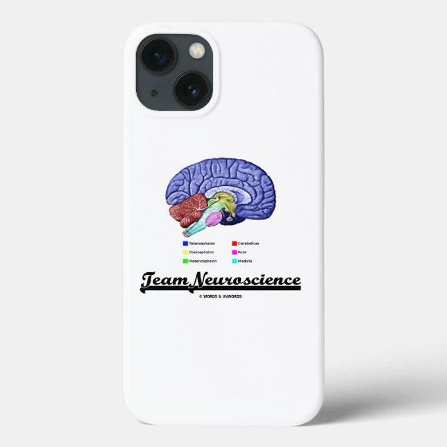 Anatomie des Gehirns im Team Neurowissenschaft Att Case-Mate iPhone Hülle (Rückseite)
