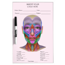 Anatomie des Gesichtsmuskels für Neurotoxine