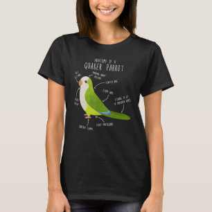 Anatomie des grünen Quakers, Niedlicher Funny Pet T-Shirt