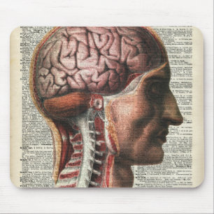 Anatomie des menschlichen Gehirns Mousepad