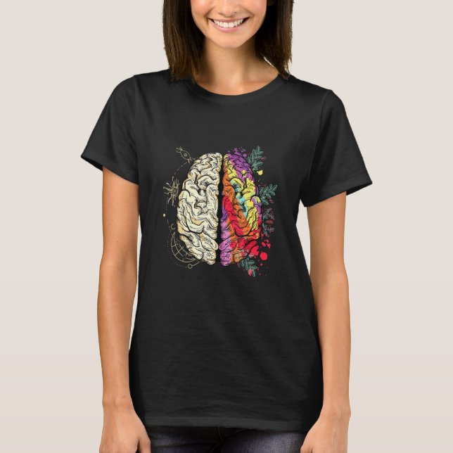 Anatomie des menschlichen Gehirns Studierende Schu T-Shirt (Vorderseite)