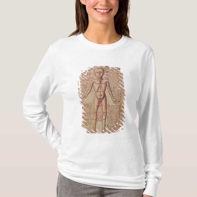 Anatomie des menschlichen Körpers T-Shirt (Vorderseite)