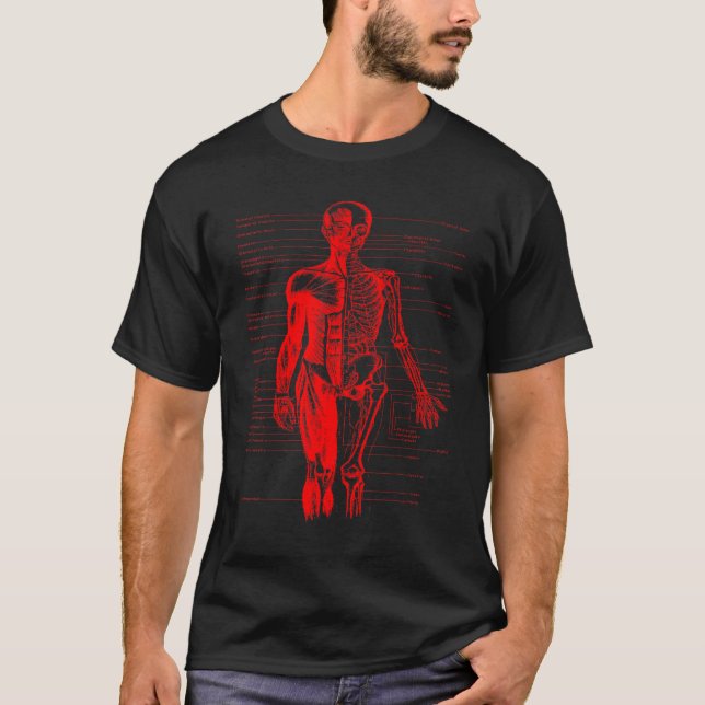 Anatomie des menschlichen Körpers T-Shirt (Vorderseite)