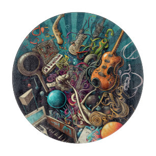 Anatomie des Musikplatzes Schneidebrett