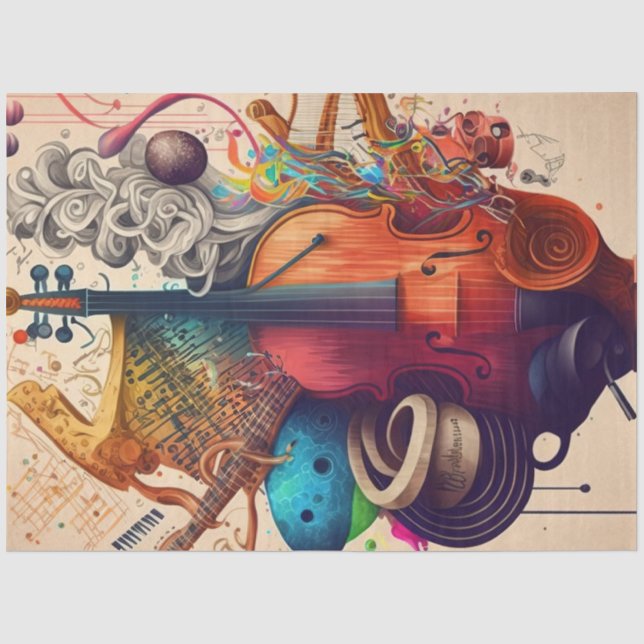 Anatomie des Musikreihen-Designs 11 Seidenpapier (Vorderseite)
