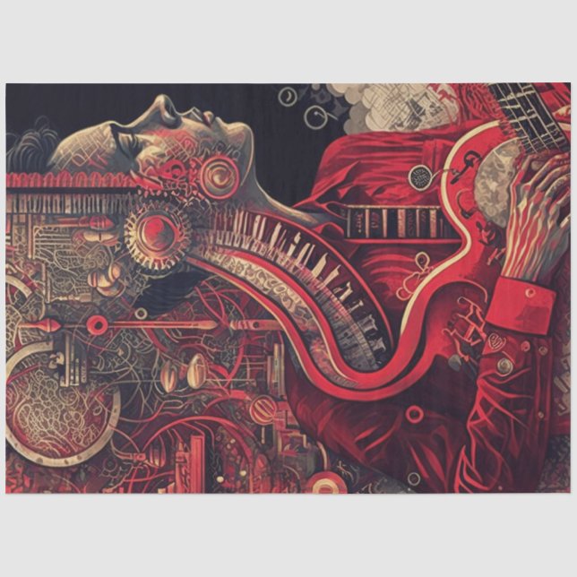 Anatomie des Musikreihen-Designs 12 Seidenpapier (Vorderseite)