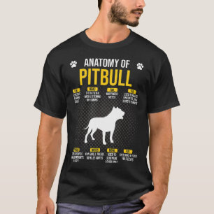 Anatomie des Pitbulls Lustiges Hundebesitzer-Gesch T-Shirt