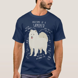 Anatomie des Samoyed Hundes 2 T-Shirt