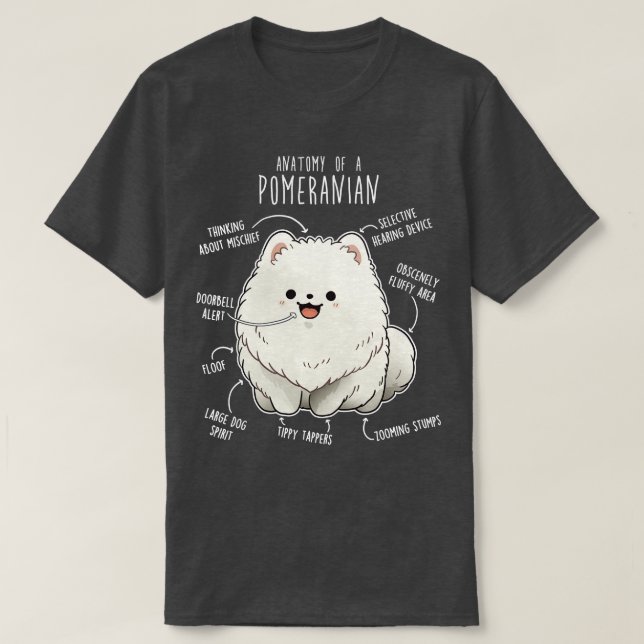 Anatomie des Spitzes T-Shirt (Design vorne)