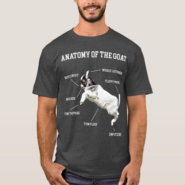 Anatomie des Süßen Tiers der Ziegenjungen T-Shirt (Vorderseite)