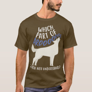 Anatomie des weißen sibirischen Husky-Hundes T-Shirt