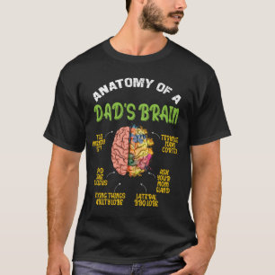 Anatomie du cerveau d'un papa T-shirt drôle de pap