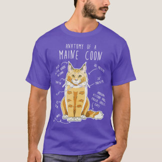 Anatomie du chat Maine Coon TShirt 2