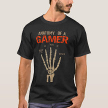 Anatomie d'un Gamer Skeleton Clavier T-shirt