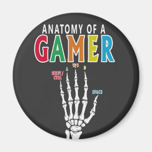 Anatomie D'Un Joueur Squelette Main Drôle Aimant