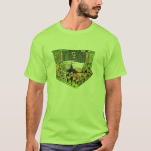 Anatomie d'un T-shirt de congé de plante