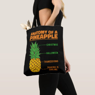 Anatomie einer Ananas Liebhaberfamilie Cool Tasche