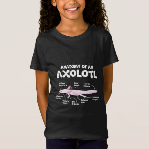 Anatomie einer axolotalen axolotls Biologie T-Shirt