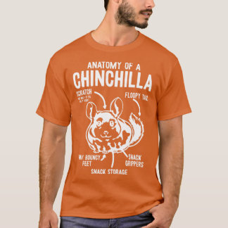 Anatomie einer Chinchilla-Chinchillas T-Shirt