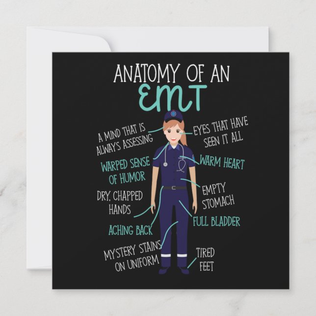 Anatomie einer EMT Einladung (Vorderseite)