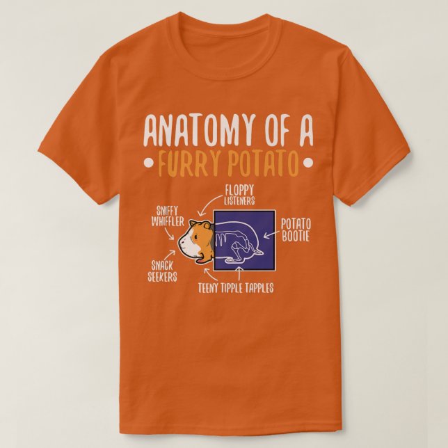 Anatomie einer Furry Potato T-Shirt (Design vorne)
