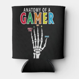 Anatomie einer Gamer Skeleton Hand Funny Dose kühl Dosenkühler