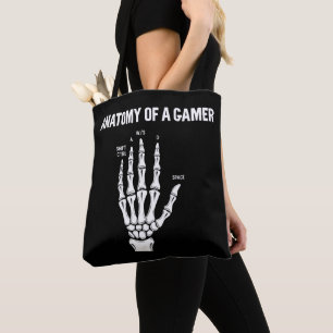 Anatomie einer Gamer Skeleton-Hand Tasche