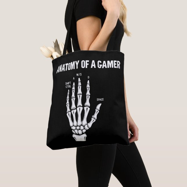 Anatomie einer Gamer Skeleton-Hand Tasche (Von Nahem)