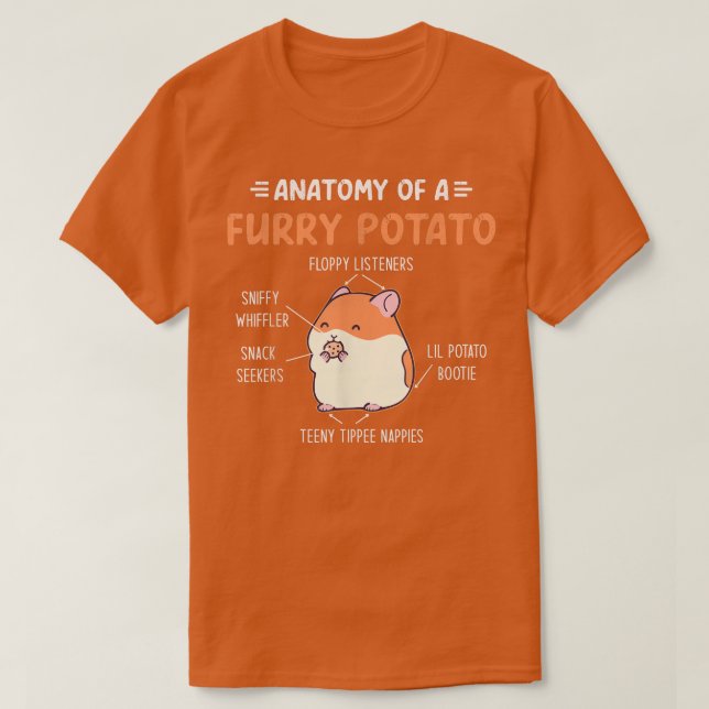 Anatomie einer Guinea aus Furry Potato T-Shirt (Design vorne)