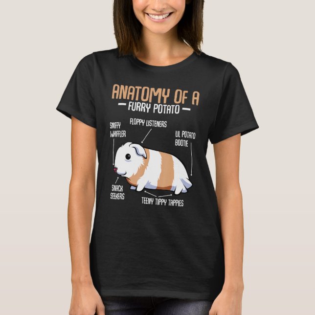 Anatomie einer Guinea aus Furry Potato T-Shirt (Vorderseite)