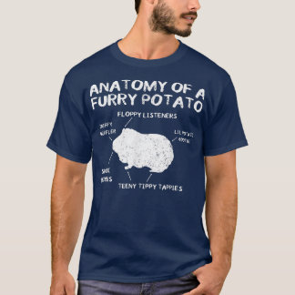 Anatomie einer Guinea Schweineschwärze T-Shirt