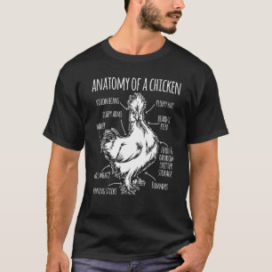 Anatomie einer Hühnerfarm-Henne Huhn T-Shirt