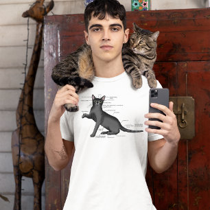 Anatomie einer Katze T-Shirt