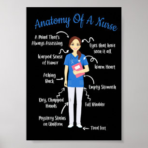 Anatomie einer Krankenschwester Poster