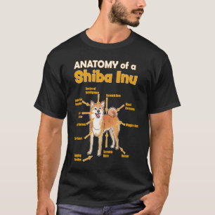Anatomie einer Shiba Inu für sie und ihn T-Shirt