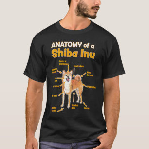 Anatomie einer Shiba Inu für sie und ihn T-Shirt
